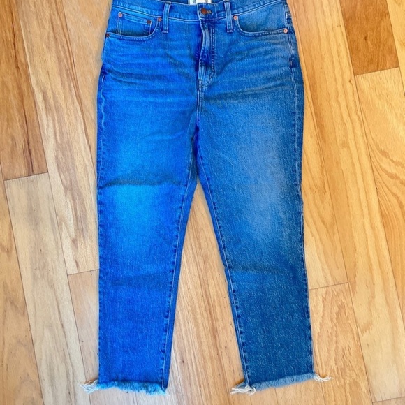 Madwell Perfect Vintage Jean Raw Hem 31 medium wash - Picture 5 of 12